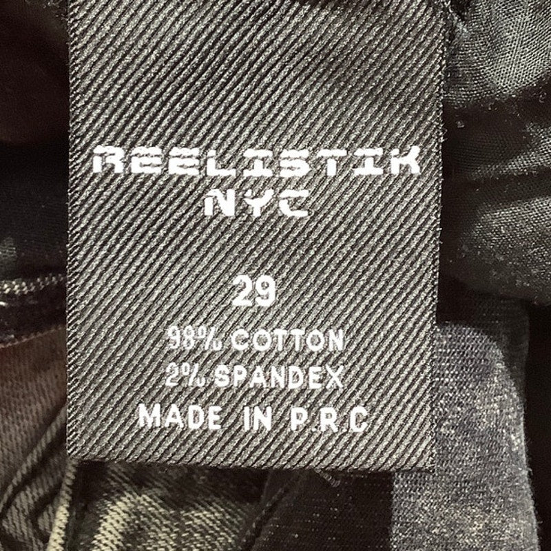 Reelistik NYC Gray Distressed Ankle-Zip Jeans Men’s 29 — Y2K, Streetwear,Casual