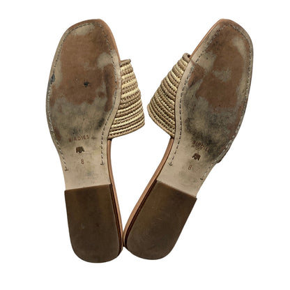 Birdies Sand Raffia Slide Sandals Women’s 8 — Woven, Casual, Summer