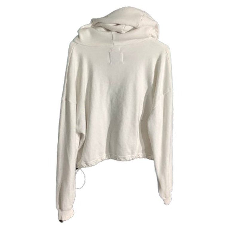 American Eagle California LA Hoodie White Women’s Large — Cropped, Cozy, Graphic
