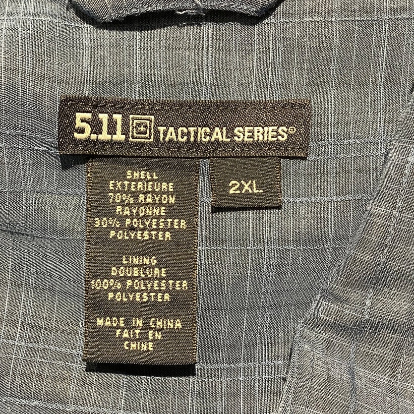 5.11 Tactical Men’s 2XL Button Down Shirt — Utility, Outdoor, Casual