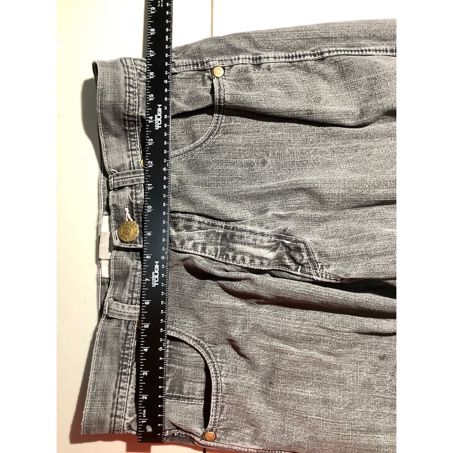 Rock Revival Gray Baggy Jeans Men’s 38W 32L — Streetwear, Relaxed, Y2K
