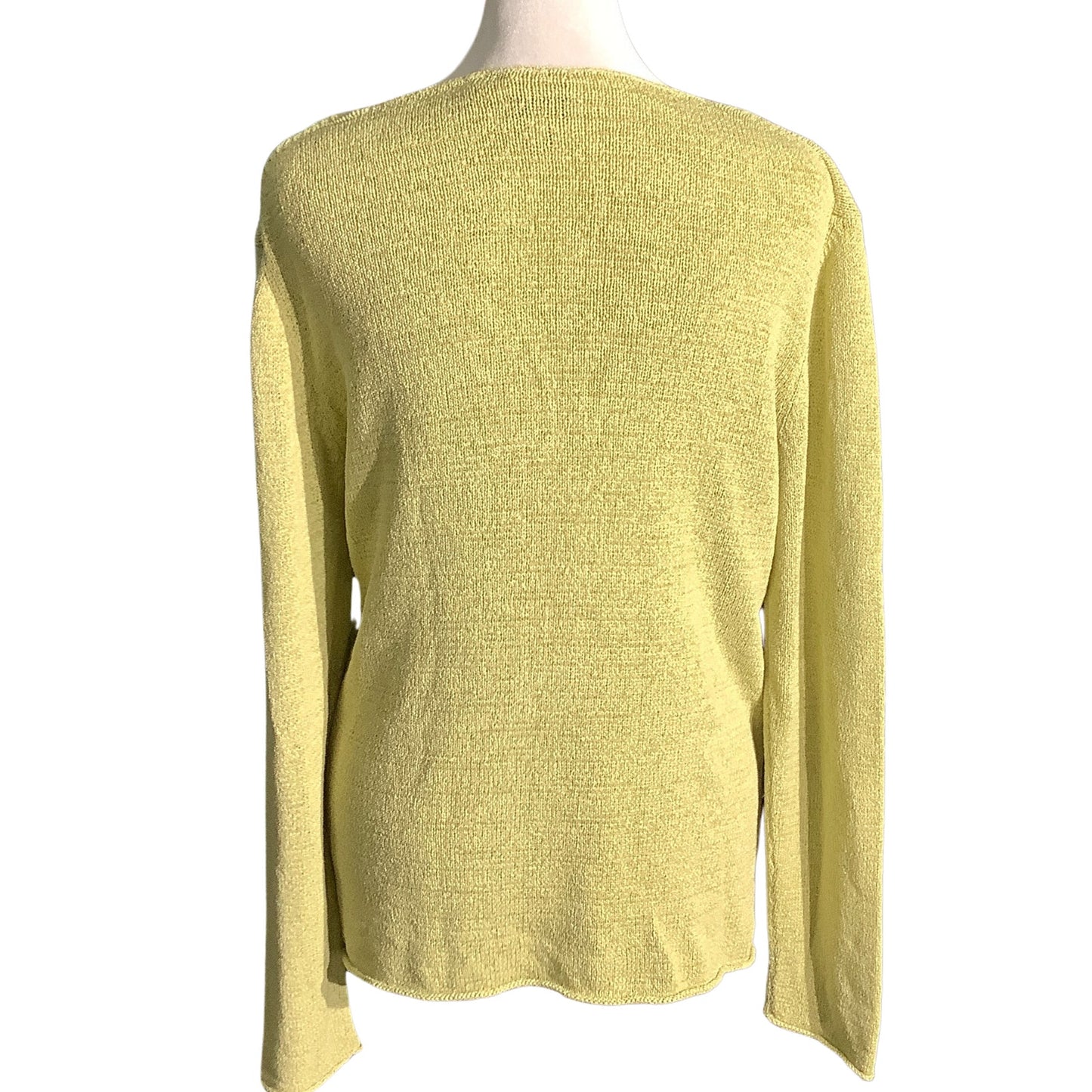 Eileen Fisher Silk Top Women’s Size M – Minimalist, Lightweight, Long Sleeve