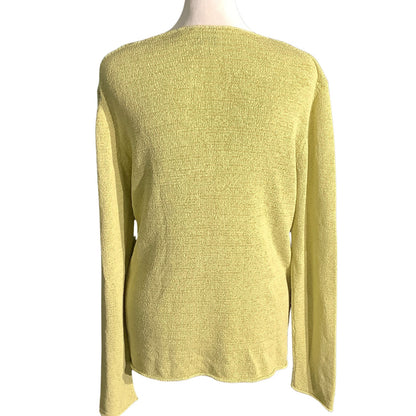 Eileen Fisher Silk Top Women’s Size M – Minimalist, Lightweight, Long Sleeve