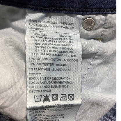 Levi’s Dark Denim Modern Shorts Blue Women’s 24W — Stretch, Classic, Casual