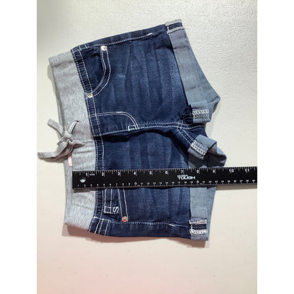 Seven7 Girls Denim Shorts Size 8 – Stretch Waistband, Rolled Cuffs, Casual