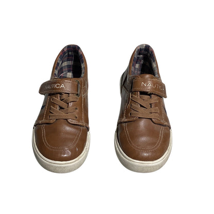 Nautica Berrian Sneakers, Brown, Infant Size 10 — Casual, Classic, Faux Leather