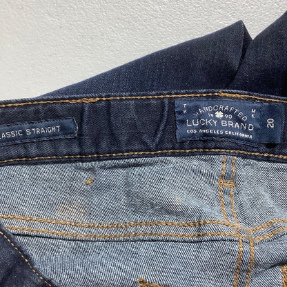 Lucky Brand Classic Straight Jeans Women’s Size 20– Dark Wash, Stretch, Mid-Rise
