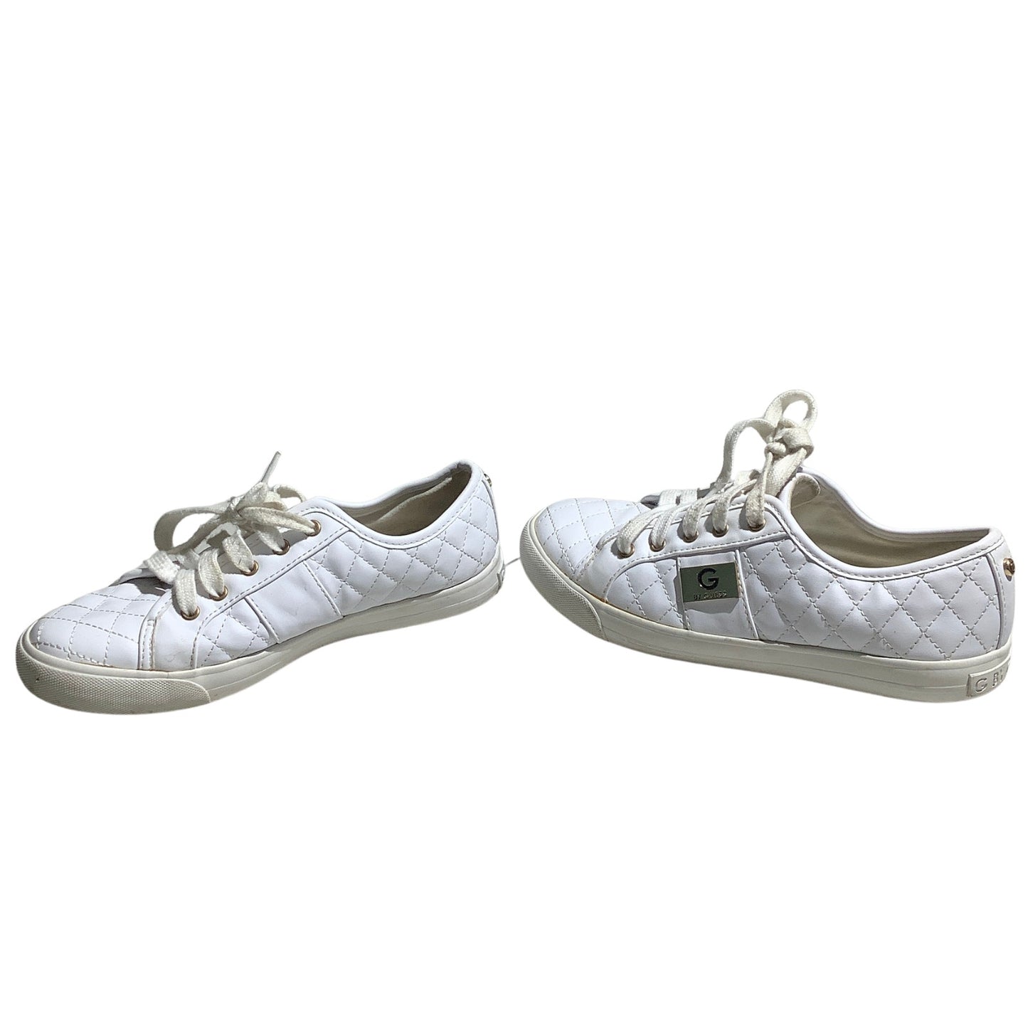 Guess Backer2 Quilted Leather Sneakers Women’s 7M — Fashion, Casual, Streetwear