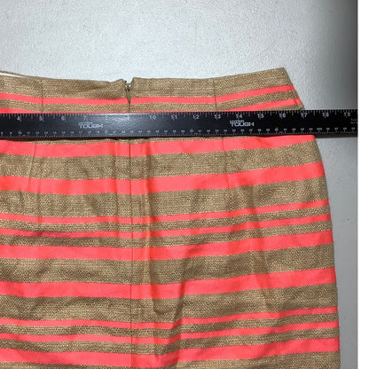 J. Crew Pencil Skirt Linen Blend Women's 8 — Business Casual, Summer, Neon