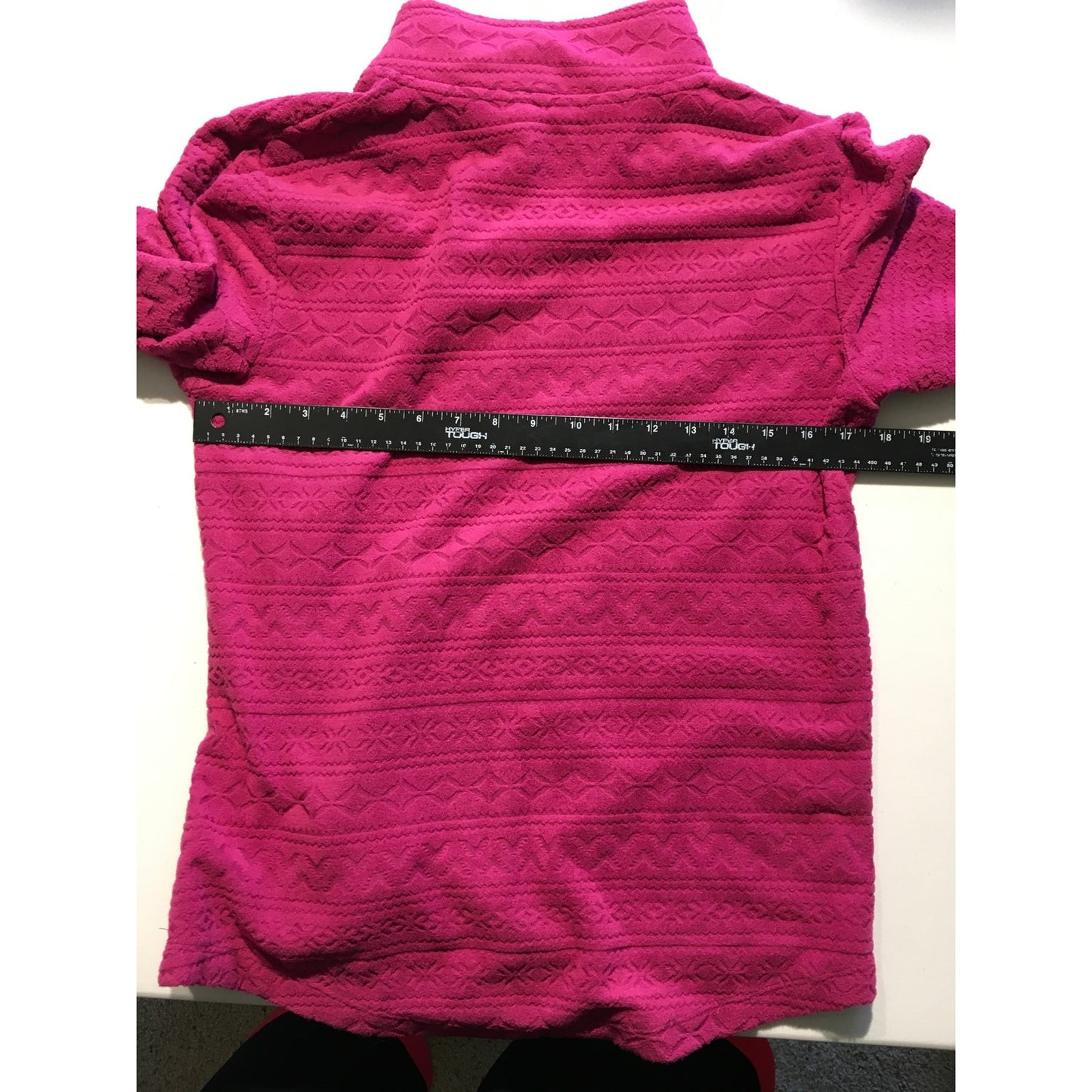 Cuddl Duds Magenta Fleece 1/4 Zip Pullover Size M - Cozy, Casual, Athleisure