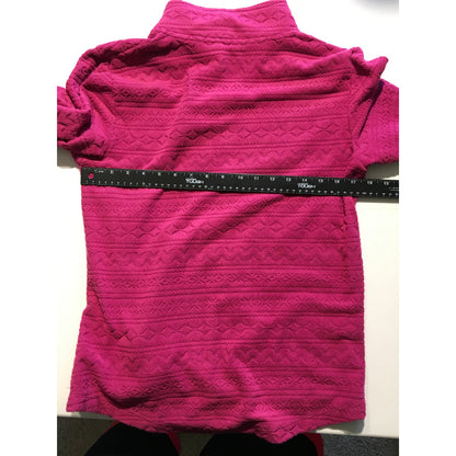 Cuddl Duds Magenta Fleece 1/4 Zip Pullover Size M - Cozy, Casual, Athleisure