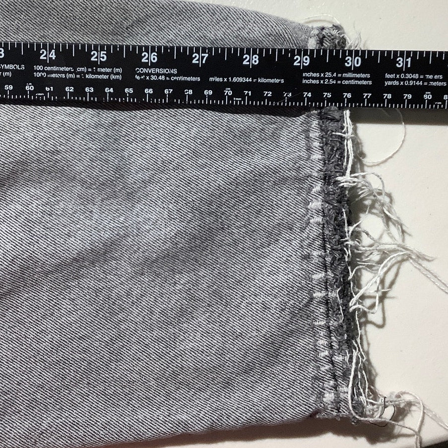 Empyre Light Gray Baggy Denim Jeans Mens Size 32 — Streetwear, Skater, Relaxed