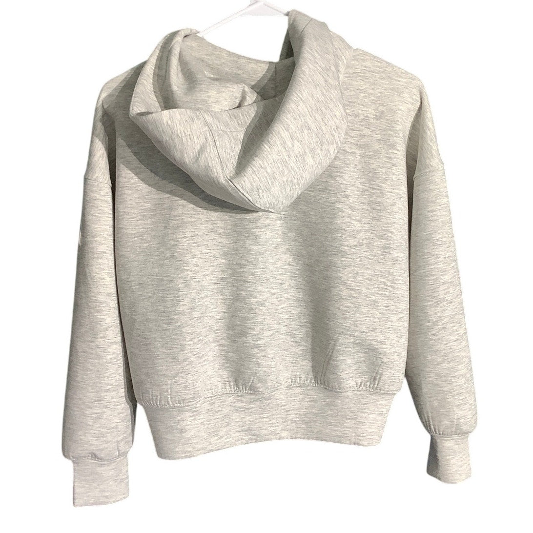 Abercrombie Kids Light Gray Child 13/14 1/4 Zip Hoodie - Casual, Cozy, Stylish