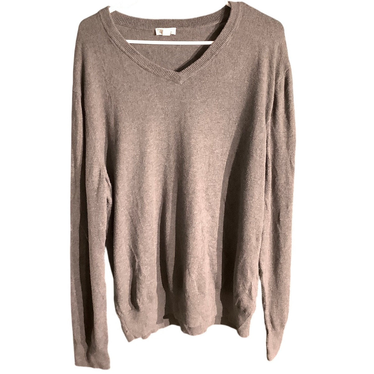 Gap Gray V-Neck Sweater Men’s Size XL – Classic, Soft Knit, Casual