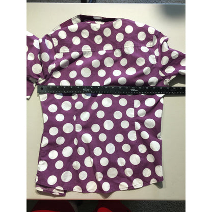 Boden Kids Purple Polka Dot Shirt Size 14 – Coquette, Retro, Preppy