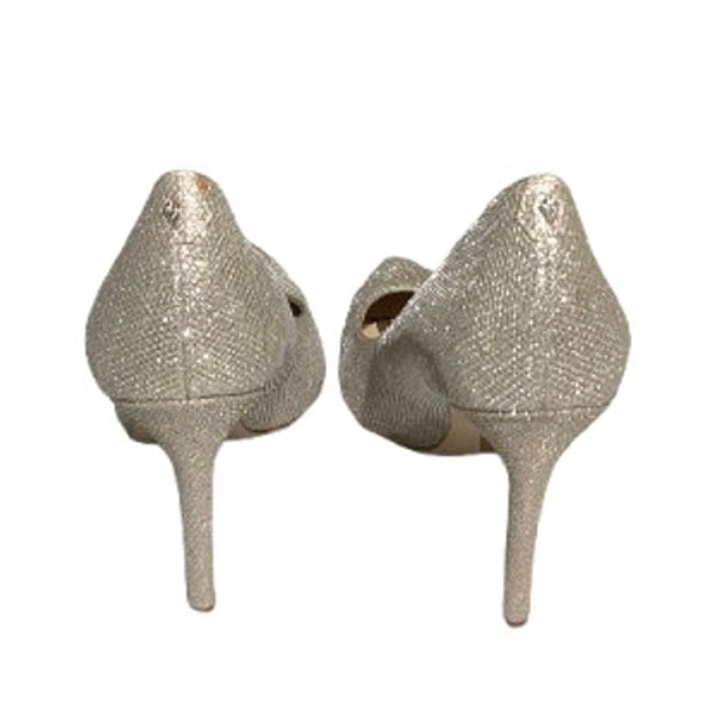 Sam Edelman Light Silver Metallic High Heels Women’s 9.5M Dressy, Sparkly, Party