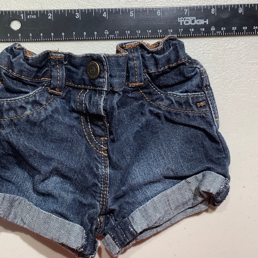 Kiabi Infant Denim Shorts 9 Months Blue — Baby, Stretch Waist, Casual