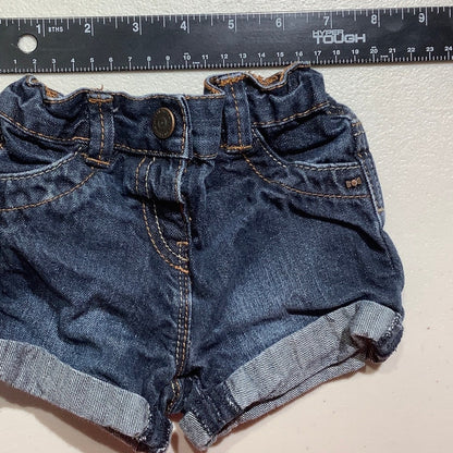 Kiabi Infant Denim Shorts 9 Months Blue — Baby, Stretch Waist, Casual