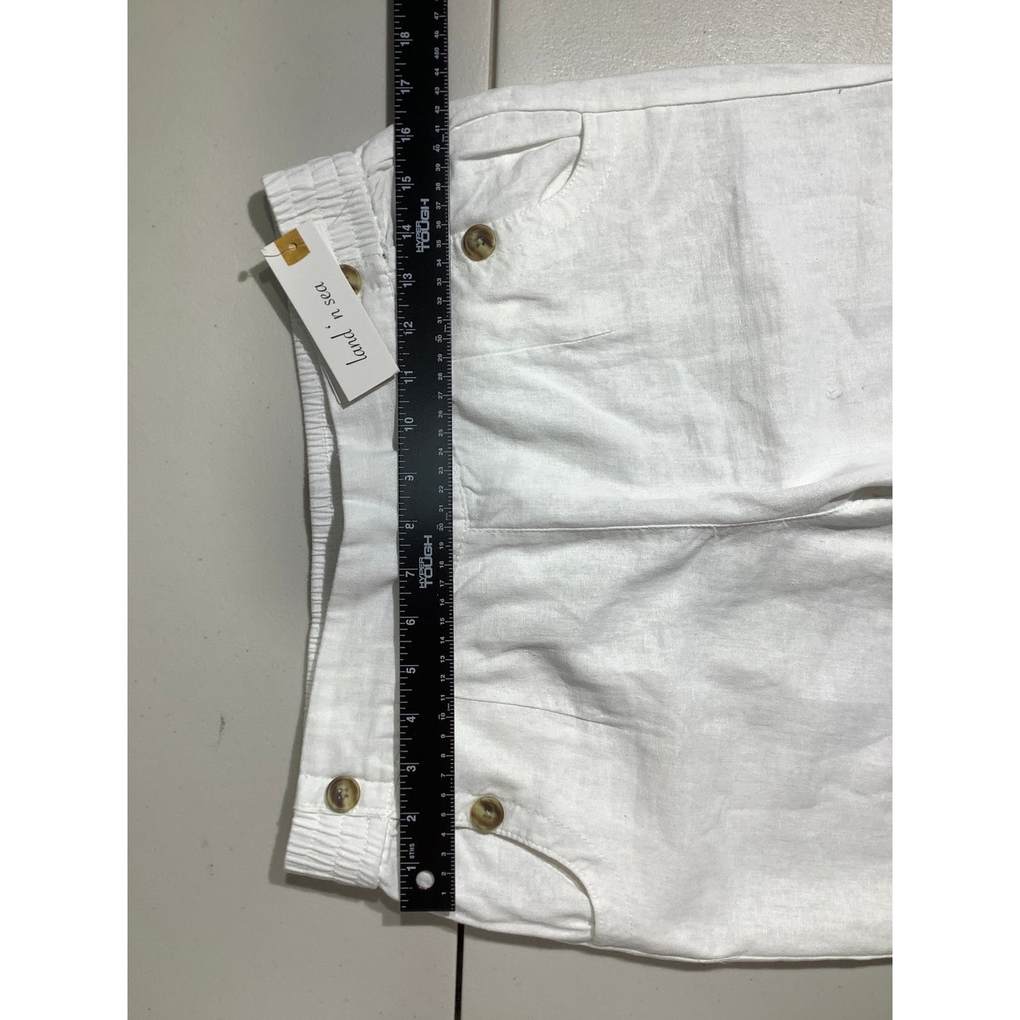 Land N Sea Linen Straight Leg Pants Women’s Size Small— Lightweight, Resort, NWT