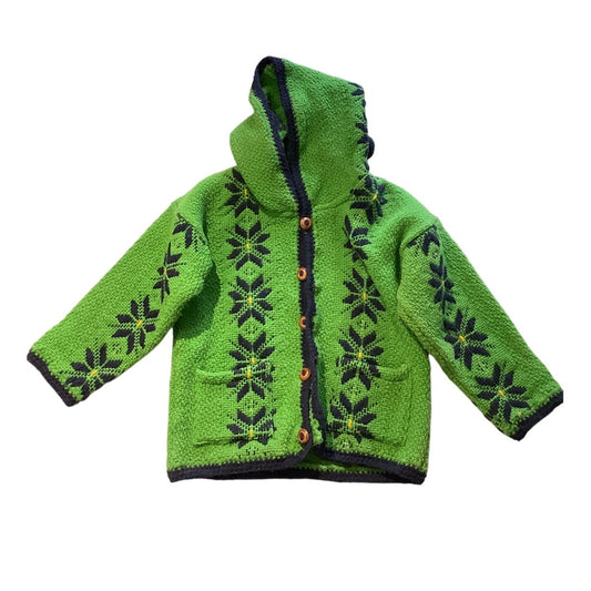 Mantu Famia Wool Hooded Cardigan Child Size 3 - Cottagecore, Vintage, Cozy