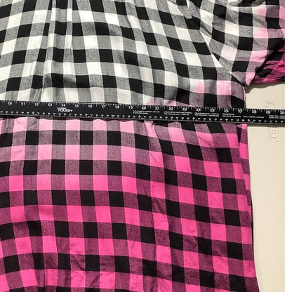 Catherines Ombre Plaid Shirt Women’s 5X – Bold, Button Front, Collared