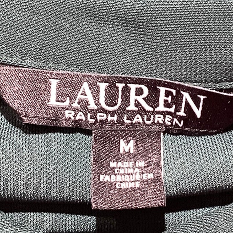 Lauren Ralph Lauren Button-Up Blouse,Women’s Size M —Classic, Casual, Minimalist