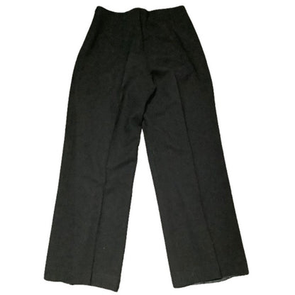 Talbots Black Pleated Wool Dress Pants, Size 14 - Minimalist, Preppy, Timeless