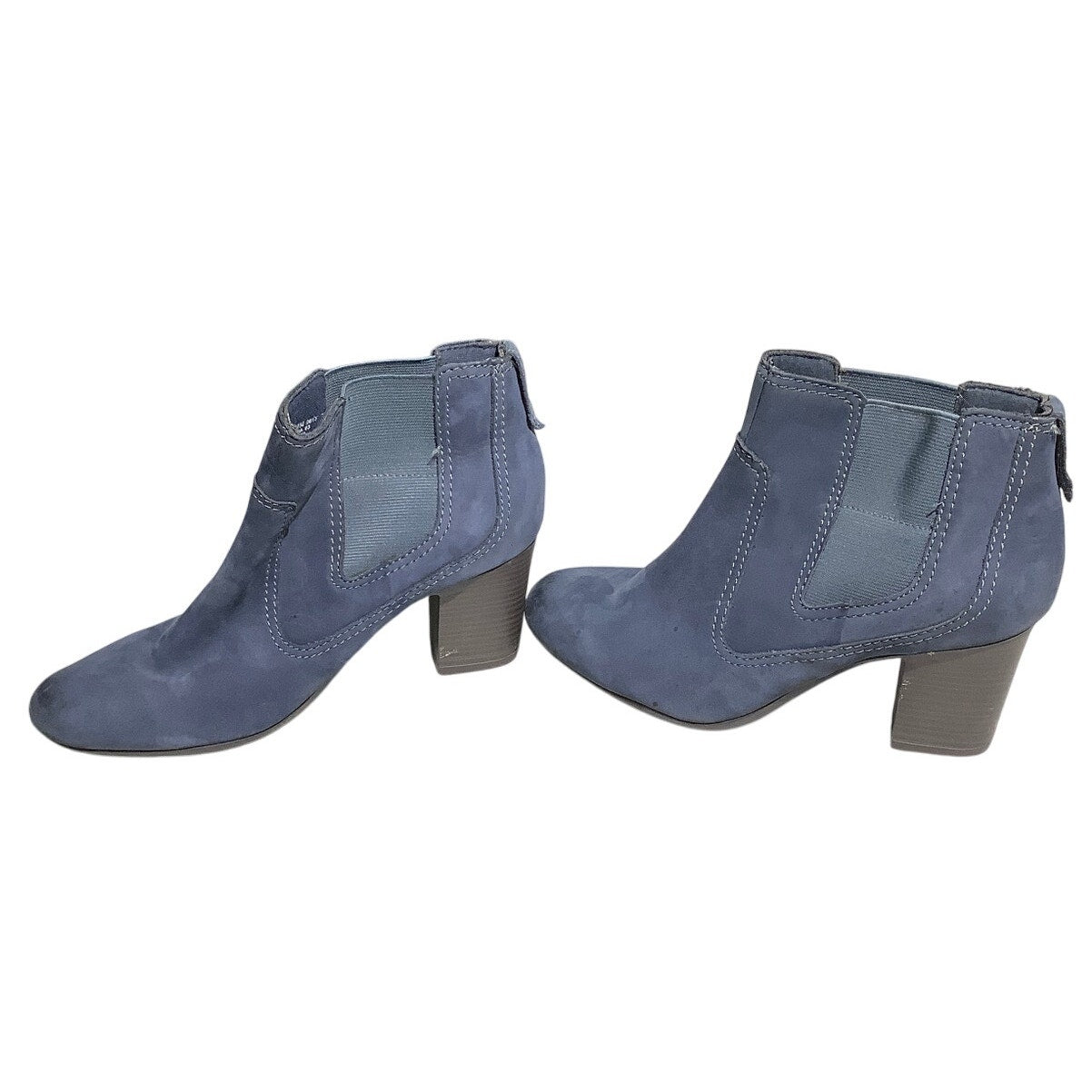 Clarks Blue Suede Ankle Boots Women’s Size 8.5M – Chic, Comfortable, Versatile