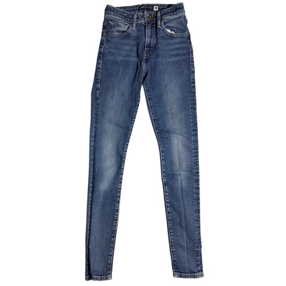 Levi’s 721 High Rise Skinny Jeans Denim Blue 24W 30L —Stretch, Slim Fit, Classic
