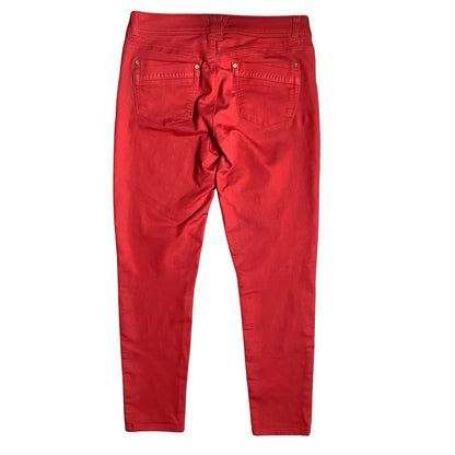 Democracy Red Skinny Jeans Women 6 — Ab Technology, Stretch, Modern