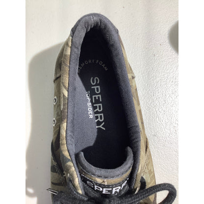 Sperry Leaf Pattern Canvas Sneakers Men 8.5 — Casual, Memory Foam, Boat Style