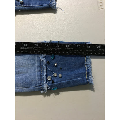 Vocal Jeweled Cuff Jeans Size S - Glam, Baddie, Statement