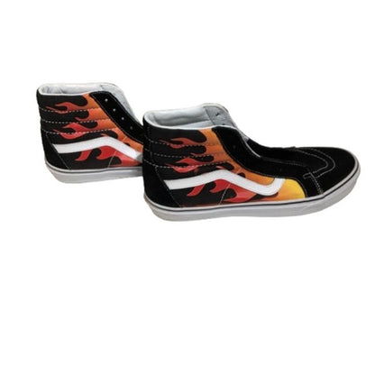 Vans Sk8-Hi Fire Flame High Tops Size 11.5 - Streetwear, Y2K, Skate Style