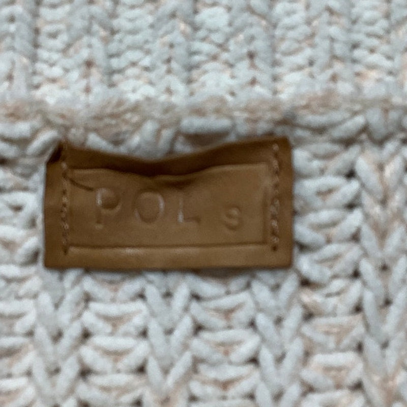 POL Chunky Knit Sweater Cream/Light Pink Women’s S/M — Oversized, Cozy, Boho