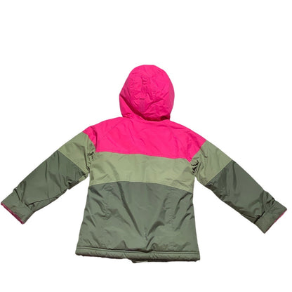 Columbia Colorblock Winter Jacket Kids 6/6X — Hooded, Insulated, Ski Coat
