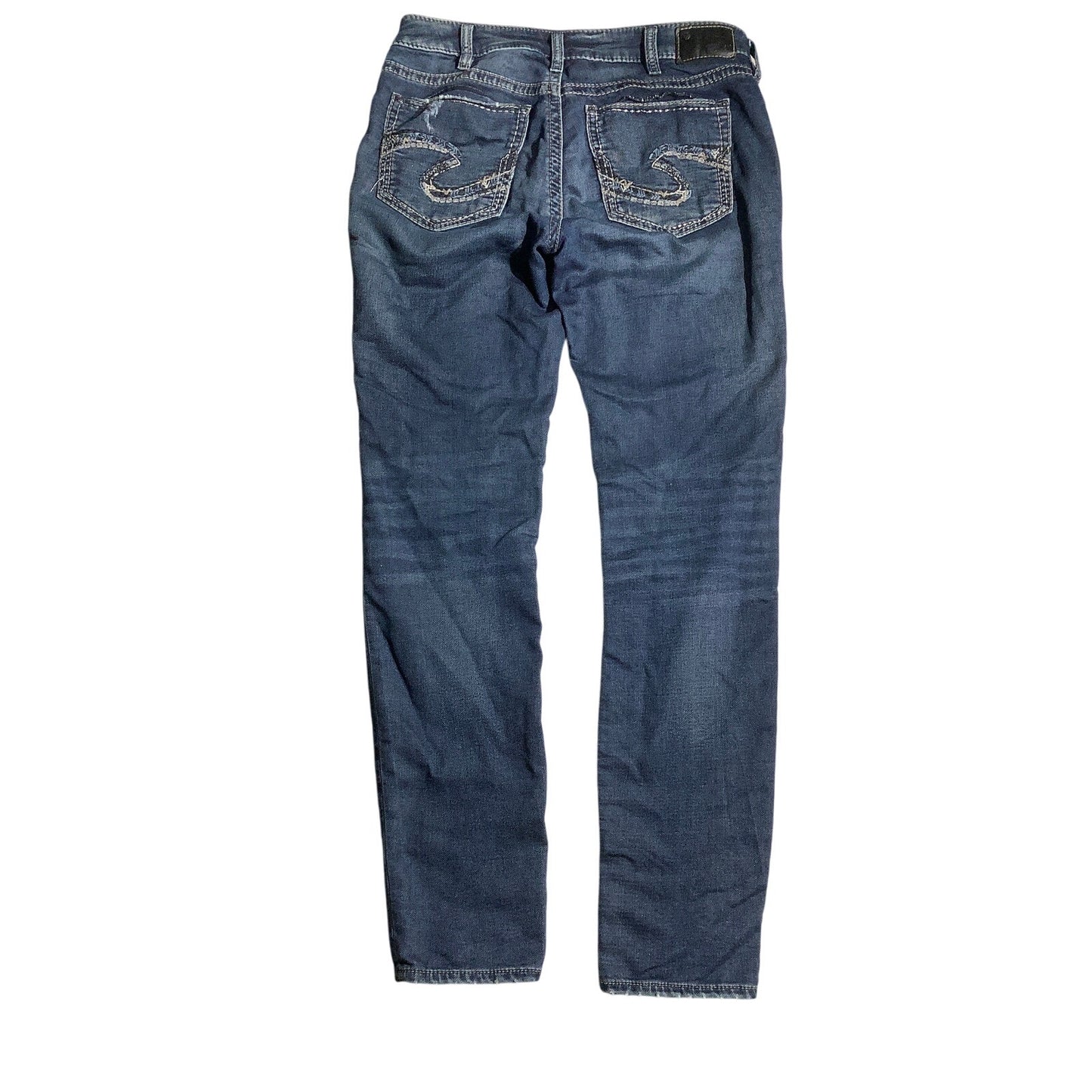 Silver Jeans Co Men’s Jeans Size 30W x 31L — Dark Denim, Distressed, Skinny