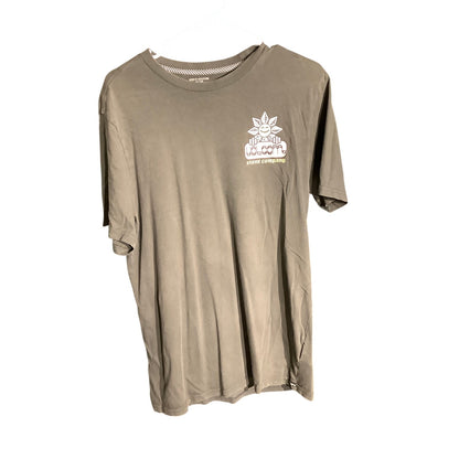 Volcom Men's M Olive Green 100% Cotton Smiley Flower Logo T-Shirt