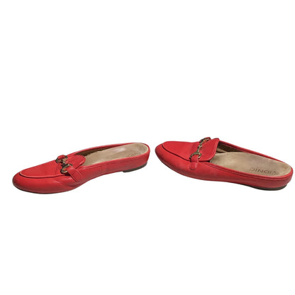 Vionic Leather Horse Bit Mule Slides Women’s Size 7 — Comfort, Loafer, Casual