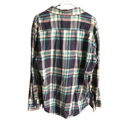 Urban Pipeline Men's Plaid Flannel Shirt LG - Grunge, Casual, 90s Style