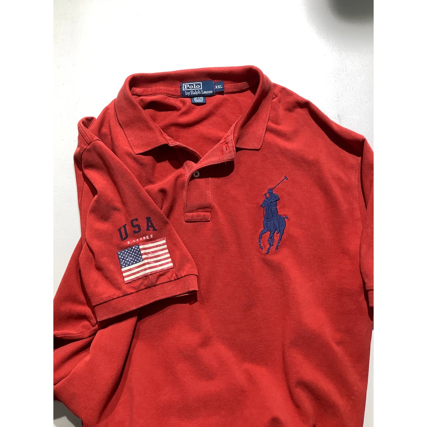 Polo Ralph Lauren Polo Shirt Men’s Size XXL – Red, Collared, 100% Cotton