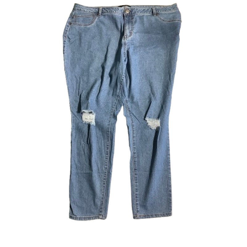 A3 High Rise Distressed Jeans Women’s Size 20W – High-Rise, Stretch, Casual