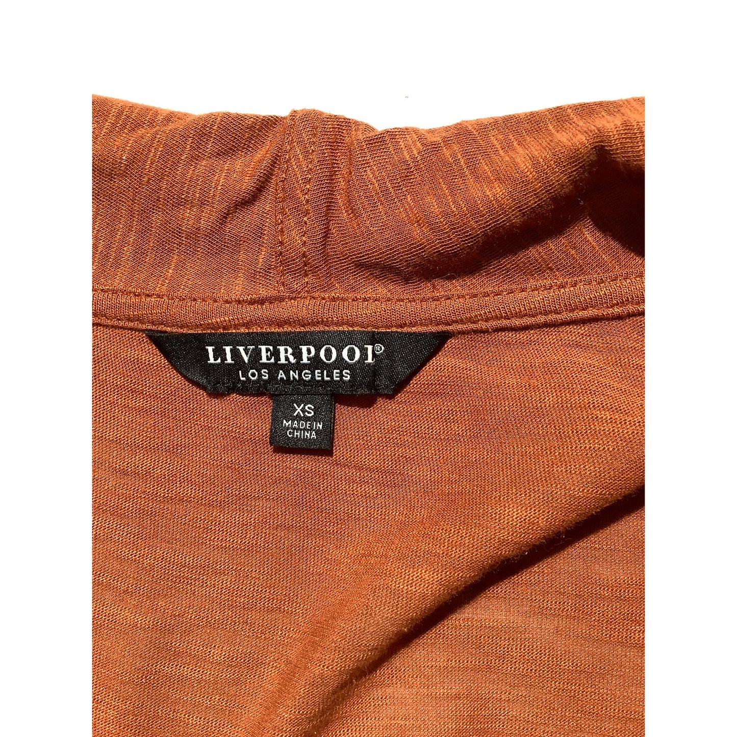 Liverpool Wrap Front Long Sleeve Top Women’s Size XS — Soft Knit, V-Neck, Casual