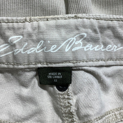 Eddie Bauer Cream Corduroy Cargo Pants Women 12 — Outdoor, Casual, Utility