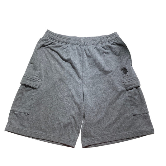 US Polo Association Men’s Gray Cargo Shorts Size XL – Stretch, Casual, Athletic