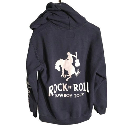 Jason Aldean Rock N' Roll Cowboy Tour Hoodie M - Country, Western, Music Merch
