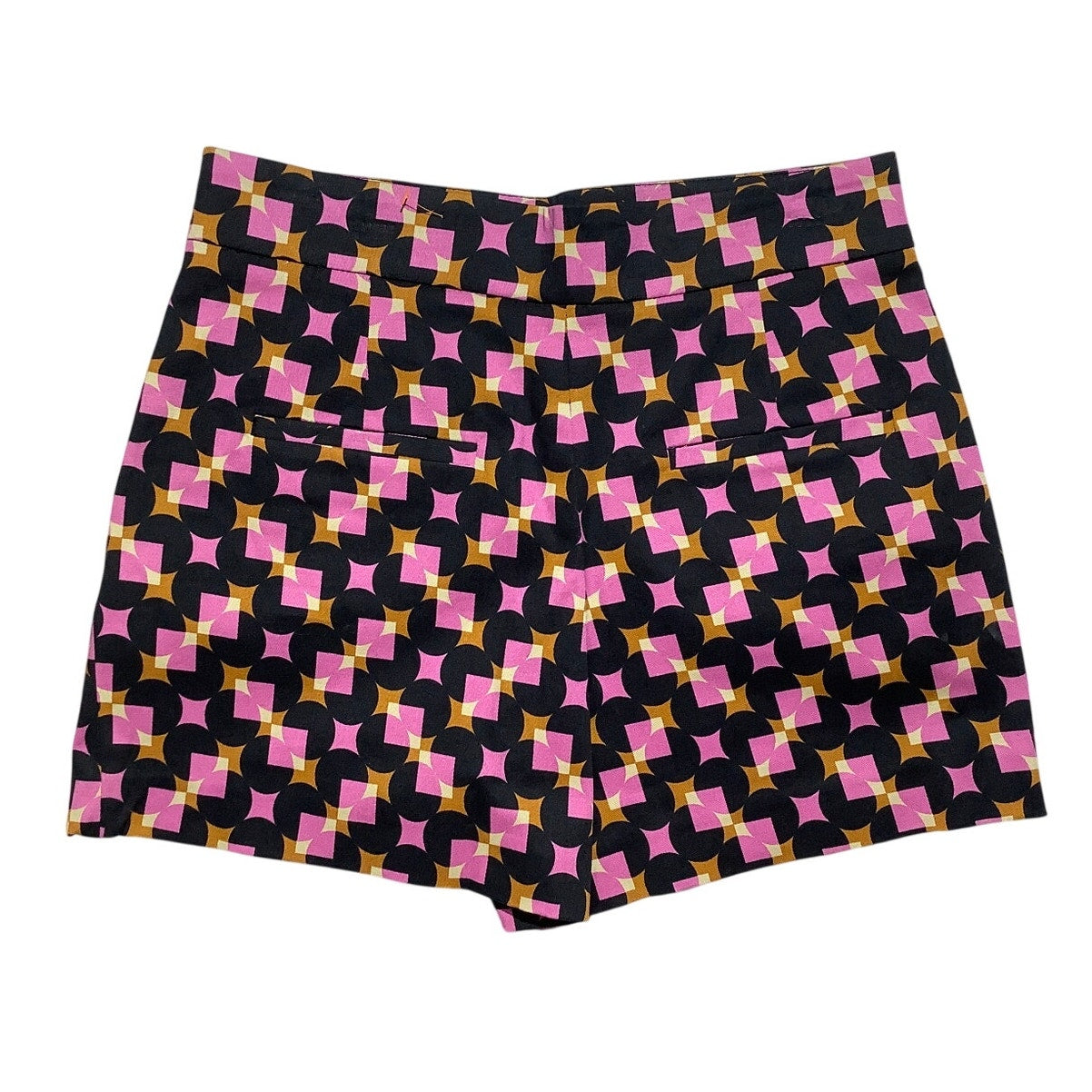 Zara Geometric Print High Rise Shorts Women’s Size M — Retro, Trendy, Statement