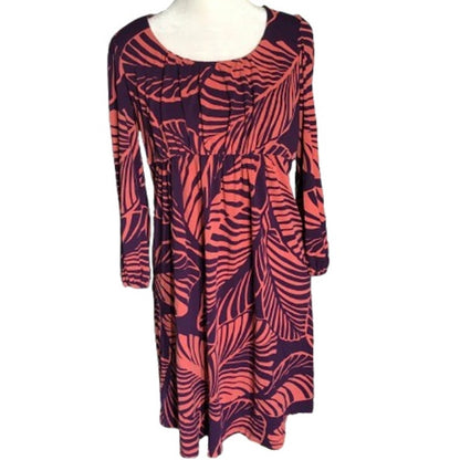 Boden Tropical Fern Print Dress Size 8 - Boho, Feminine, Resort