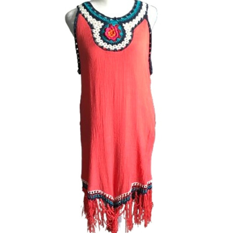 India Boutique Pink Dress Size M - Boho, Festival, Cottagecore