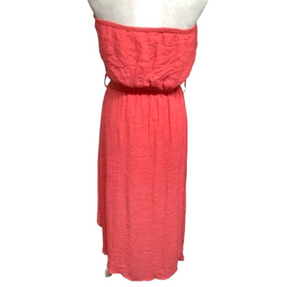 Annabelle Coral Strapless Dress, Size Medium - Boho, Summer, Chic