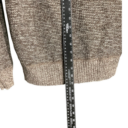 Gioberti Brown Knit Full Zip Cardigan Boys Size 12 — Warm, Stylish, Comfortable